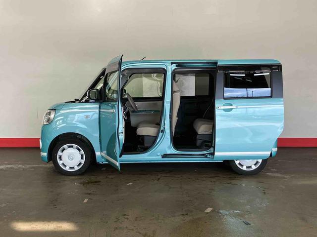 ムーヴキャンバスＧホワイトアクセントＶＳ　ＳＡIII（車内　消臭・抗菌　処理済）　衝突被害軽減システム　４ＷＤ　両側パワースライドドア　ナビ　パノラマモニター　キーフリーシステム（新潟県）の中古車