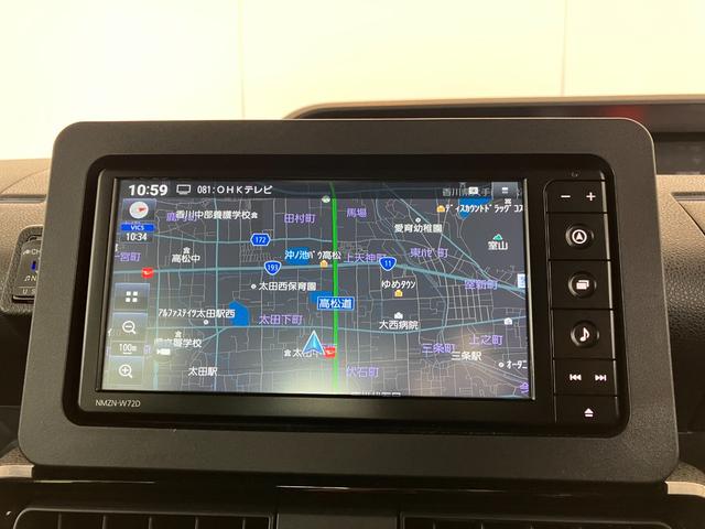 タントカスタムＲＳワンオーナー　ターボ　純正ナビ　純正ＥＴＣ　純正ドライブレコーダー　バックモニター　アダプティブクルーズコントロール　両側パワースライドドア　運転席・助手席シートヒーター　電動パーキングブレーキ（香川県）の中古車