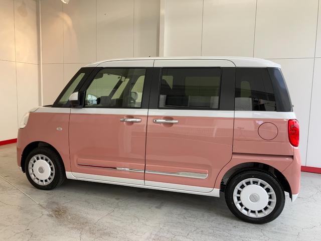 ムーヴキャンバスストライプスＧワンオーナー　パノラマモニター対応カメラ　両側パワースライドドア　運転席・助手席シートヒーター　ベンチシート　　ホッとカップホルダー　ＬＥＤヘッドランプ　置きラクボックス　スマートキー（香川県）の中古車