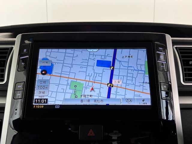 タントカスタムＲＳ　トップエディションＳＡIIIワンオーナー　ターボ　純正ナビ　社外ＥＴＣ　バックモニター　両側パワースライドドア　運転席シートヒーター　ＬＥＤヘッドランプ　純正１５インチアルミホイール　スマートキー　取扱説明書　メンテナンスノート（香川県）の中古車