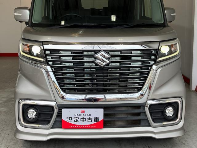 スペーシアカスタムハイブリッドＸＳターボワンオーナー　ターボ　４ＷＤ　純正ナビ　パノラマモニター　アダプティブクルーズコントロール　両側パワースライドドア　運転席・助手席シートヒーター　純正１５インチアルミホイール　スマートキー（香川県）の中古車