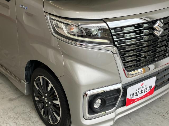 スペーシアカスタムハイブリッドＸＳターボワンオーナー　ターボ　４ＷＤ　純正ナビ　パノラマモニター　アダプティブクルーズコントロール　両側パワースライドドア　運転席・助手席シートヒーター　純正１５インチアルミホイール　スマートキー（香川県）の中古車