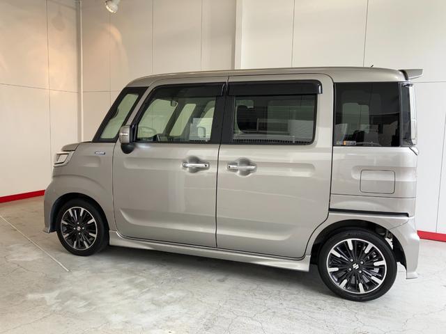 スペーシアカスタムハイブリッドＸＳターボワンオーナー　ターボ　４ＷＤ　純正ナビ　パノラマモニター　アダプティブクルーズコントロール　両側パワースライドドア　運転席・助手席シートヒーター　純正１５インチアルミホイール　スマートキー（香川県）の中古車