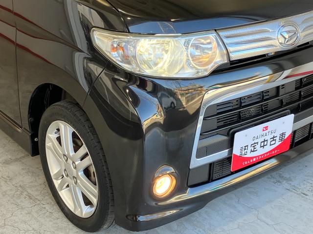 タントカスタムＲＳ　ターボ／社外ナビ／左側パワースライドドアワンオーナー　ターボ　社外ナビ　Ｂｌｕｅｔｏｏｔｈ接続　左側パワースライドドア　ＨＩＤ　電動格納ミラー　純正１５インチアルミホイール　スマートキー　アイドリングストップ　取扱説明書　メンテナンスノート（香川県）の中古車