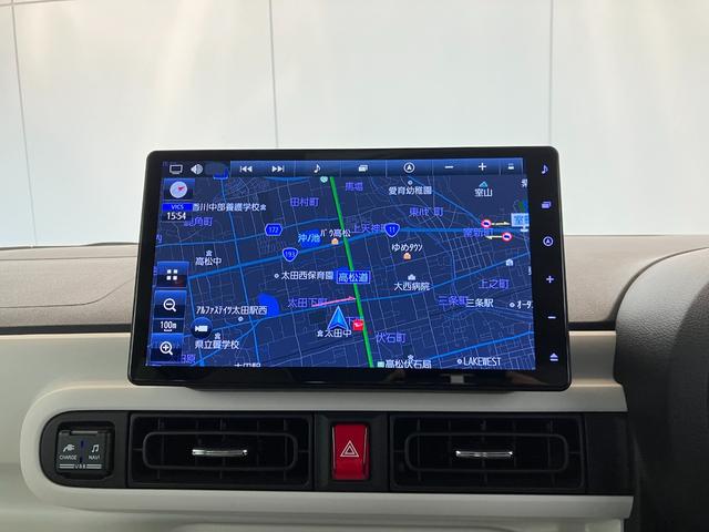 ムーヴキャンバスストライプスＧターボ　ナビ／ＥＴＣ／ドラレコターボ　純正ナビ　純正ＥＴＣ　純正ドライブレコーダー　パノラマモニター　アダプティブクルーズコントロール　ホッとカップホルダー　両側パワースライドドア　運転席・助手席シートヒーター　スマートキー（香川県）の中古車