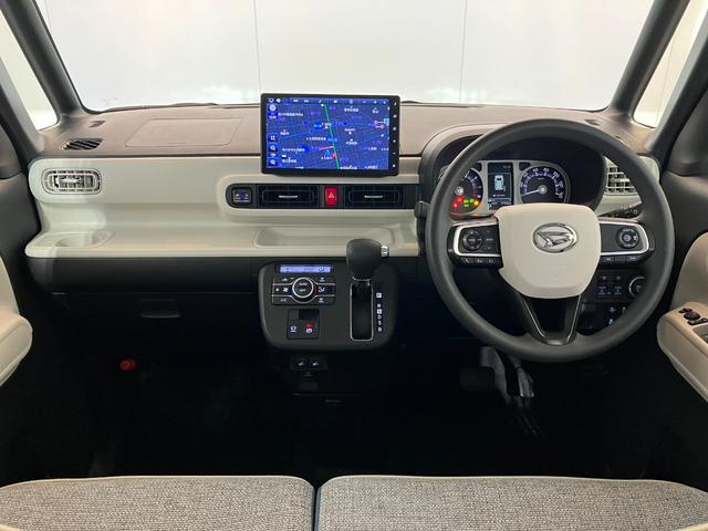 ムーヴキャンバスストライプスＧターボ　ナビ／ＥＴＣ／ドラレコターボ　純正ナビ　純正ＥＴＣ　純正ドライブレコーダー　パノラマモニター　アダプティブクルーズコントロール　ホッとカップホルダー　両側パワースライドドア　運転席・助手席シートヒーター　スマートキー（香川県）の中古車