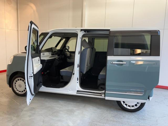 ムーヴキャンバスストライプスＧターボ　ナビ／ＥＴＣ／ドラレコターボ　純正ナビ　純正ＥＴＣ　純正ドライブレコーダー　パノラマモニター　アダプティブクルーズコントロール　ホッとカップホルダー　両側パワースライドドア　運転席・助手席シートヒーター　スマートキー（香川県）の中古車