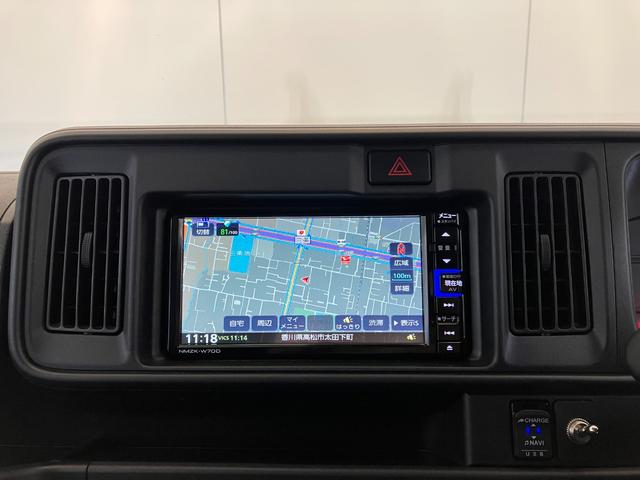 ハイゼットカーゴデラックスSAIII ナビ/ETC/ドラレコワンオーナー 純正ナビ 純正ETC 純正ドライブレコーダー スマアシIII Bluetooth接続 LEDヘッドランプ 両側スライドドア キーレスエントリー ルーフキャリア 取扱説明書(香川県)の中古車