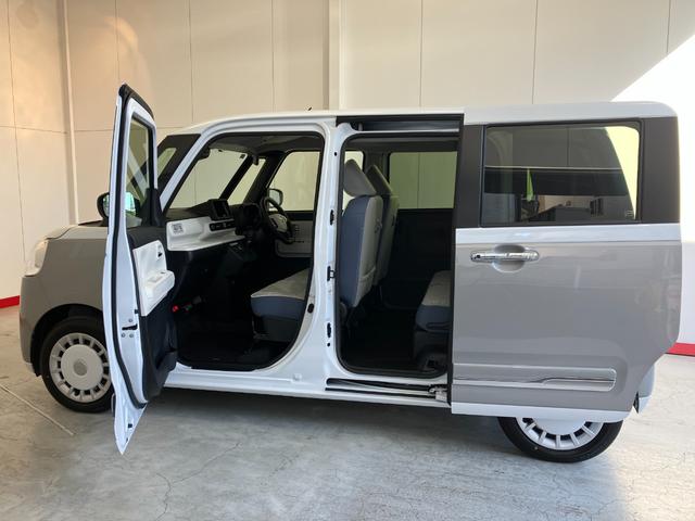 ムーヴキャンバスストライプスＧ　オーディオレス／フロントシートヒーターワンオーナー　オーディオレス　バックモニター対応カメラ　両側パワースライドドア　運転席・助手席シートヒーター　ホッとカップホルダー　ＬＥＤヘッドランプ　電動格納ミラー　スマートキー（香川県）の中古車