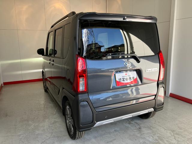 タントファンクロスターボ　オーディオレス／アルミワンオーナー　ターボ　オーディオレス　バックモニター対応カメラ　電動パーキングブレーキ　運転席・助手席シートヒーター　両側パワースライドドア　純正１５インチアルミホイール　ＵＳＢ入力端子（香川県）の中古車