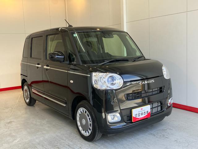 ムーヴキャンバスセオリーＧ　オーディオレス／フロントシートヒーターワンオーナー　オーディオレス　パノラマモニター対応カメラ　電動パーキングブレーキ　両側パワースライドドア　運転席・助手席シートヒーター　ホッとカップホルダー　ＬＥＤヘッドランプ　ＵＳＢ入力端子（香川県）の中古車