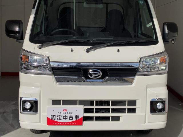 ハイゼットトラックジャンボエクストラ　オーディオレス／作業灯ワンオーナー　オーディオレス　作業灯　ＬＥＤヘッドランプ　オートライト　オートマチックハイビーム　電動格納ミラー　スマートキー　スマアシ　取扱説明書　メンテナンスノート（香川県）の中古車