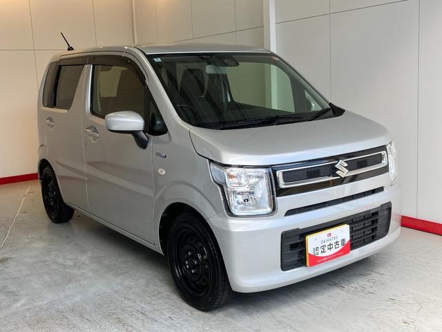 ワゴンＲハイブリッドＦＸ　セーフティーサポート付きハイブリッド　ＣＤ　セーフティーサポート付き　ハロゲンヘッドライト　電動格納ミラー　運転席シートヒーター　スマートキー　アイドリングストップ　スタッドレスタイヤ　取扱説明書　メンテナンスノート（香川県）の中古車