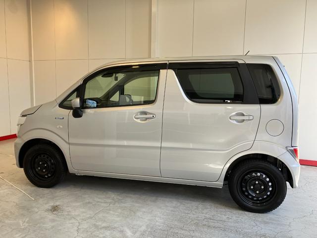 ワゴンＲハイブリッドＦＸ　セーフティーサポート付きハイブリッド　ＣＤ　セーフティーサポート付き　ハロゲンヘッドライト　電動格納ミラー　運転席シートヒーター　スマートキー　アイドリングストップ　スタッドレスタイヤ　取扱説明書　メンテナンスノート（香川県）の中古車