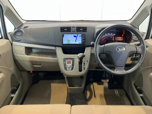 ムーヴＸ　ＳＡ　ナビ／バックモニター／アルミワンオーナー　純正ナビ　バックモニター　スマアシＩ　ハロゲンヘッドライト　オートライト　電動格納ミラー　純正１４インチアルミホイール　スマートキー　取扱説明書　メンテナンスノート（香川県）の中古車