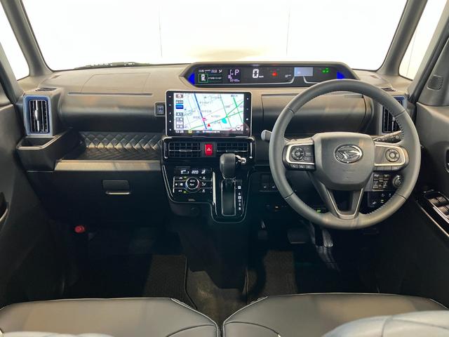 タントカスタムＲＳ　ターボ／ナビ／ＥＴＣ／ドラレコワンオーナー　ターボ　純正ナビ　純正ＥＴＣ　純正ドライブレコーダー　パノラマモニター　アダプティブクルーズコントロール　Ｂｌｕｅｔｏｏｔｈ接続　両側パワースライドドア　運転席・助手席シートヒーター（香川県）の中古車