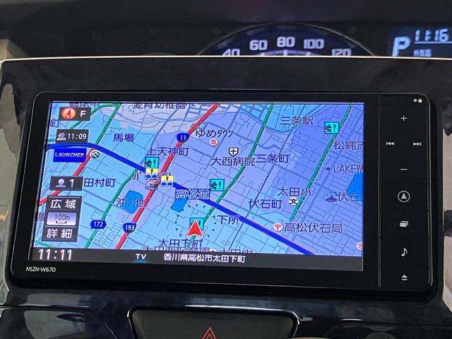 タントカスタムＸトップエディションＳＡIII　ナビ／ＥＴＣワンオーナー　純正ナビ　純正ＥＴＣ　バックモニター　Ｂｌｕｅｔｏｏｔｈ接続　スマアシＩＩＩ　左側パワースライドドア　電動格納ミラー　運転席シートヒーター　純正１４インチアルミホイール（香川県）の中古車