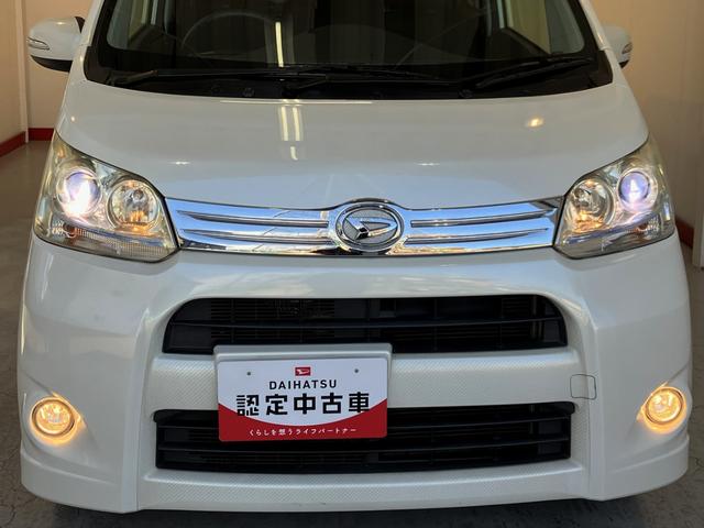 ムーヴカスタムＸ　社外ナビ／社外ＥＴＣ／Ｂｌｕｅｔｏｏｔｈ接続社外ナビ　社外ＥＴＣ　Ｂｌｕｅｔｏｏｔｈ接続　ＨＩＤ　電動格納ミラー　純正１４インチアルミホイール　スマートキー　スピーカー（トランクルーム）　取扱説明書　メンテナンスノート（香川県）の中古車