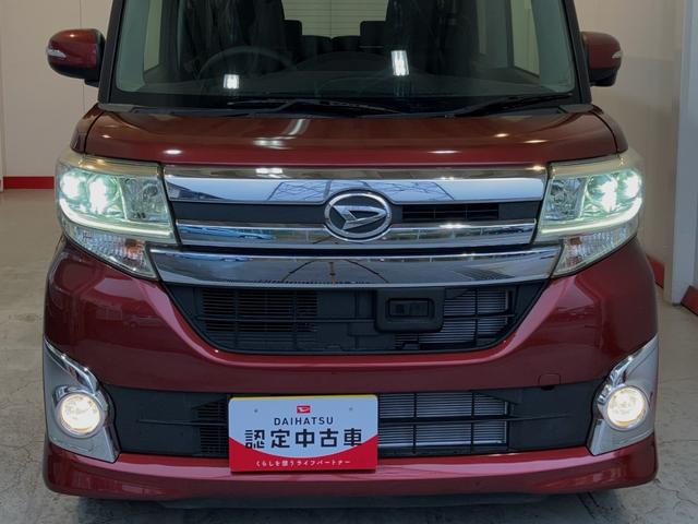 タントカスタムＸ　ＳＡ社外ＣＤチューナー　純正１４インチアルミホイール　左側パワースライドドア　ワンオーナー　スマートキー　ＬＥＤヘッドランプ　オートライト　電動格納ミラー　スマアシＩ（香川県）の中古車