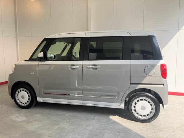 ムーヴキャンバスストライプスＧバックモニター対応カメラ　運転席・助手席シートヒーター　両側パワースライドドア　オーディオレス　ホッとカップホルダー　電動パーキングブレーキ　オートブレーキホールド　ワンオーナー　スマートキー（香川県）の中古車