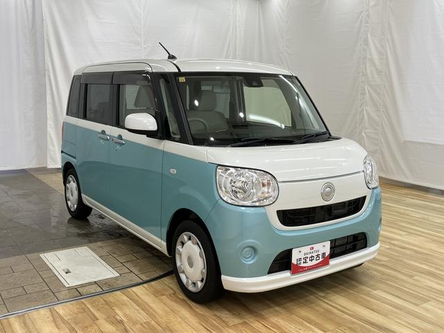 ムーヴキャンバスＸリミテッド　ＳＡII　／ＣＤオーディオ／キーフリー／ＣＤオーディオ　キーフリー　フルホイールキャップ　プッシュスタート　オートエアコン　両側電動スライドドア（富山県）の中古車