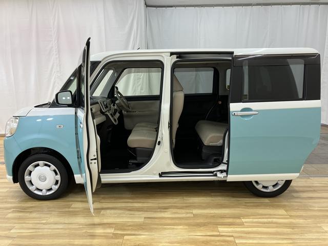 ムーヴキャンバスＸリミテッド　ＳＡII　／ＣＤオーディオ／キーフリー／ＣＤオーディオ　キーフリー　フルホイールキャップ　プッシュスタート　オートエアコン　両側電動スライドドア（富山県）の中古車