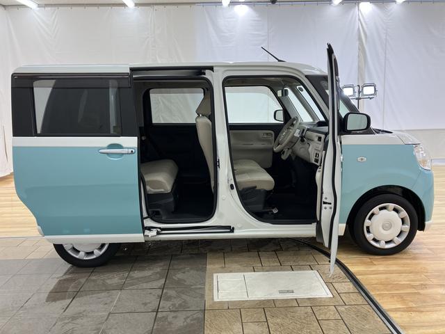 ムーヴキャンバスＸリミテッド　ＳＡII　／ＣＤオーディオ／キーフリー／ＣＤオーディオ　キーフリー　フルホイールキャップ　プッシュスタート　オートエアコン　両側電動スライドドア（富山県）の中古車