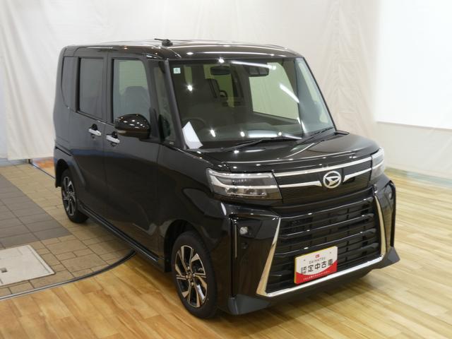 タントカスタムＸ　／４ＷＤ／オーディオレス／バックカメラ／両側電動車線逸脱防止　誤発進抑制装置　Ｂカメラ　両側自動ドア　オートハイビーム　ＬＥＤヘッドライト　電格ミラー　４ＷＤ　Ａライト　キーフリー　盗難防止装置　ＡＷ　スマートキー　記録簿　アイドリングＳＴＯＰ（富山県）の中古車
