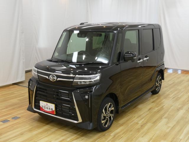 タントカスタムＸ　／４ＷＤ／オーディオレス／バックカメラ／両側電動車線逸脱防止　誤発進抑制装置　Ｂカメラ　両側自動ドア　オートハイビーム　ＬＥＤヘッドライト　電格ミラー　４ＷＤ　Ａライト　キーフリー　盗難防止装置　ＡＷ　スマートキー　記録簿　アイドリングＳＴＯＰ（富山県）の中古車