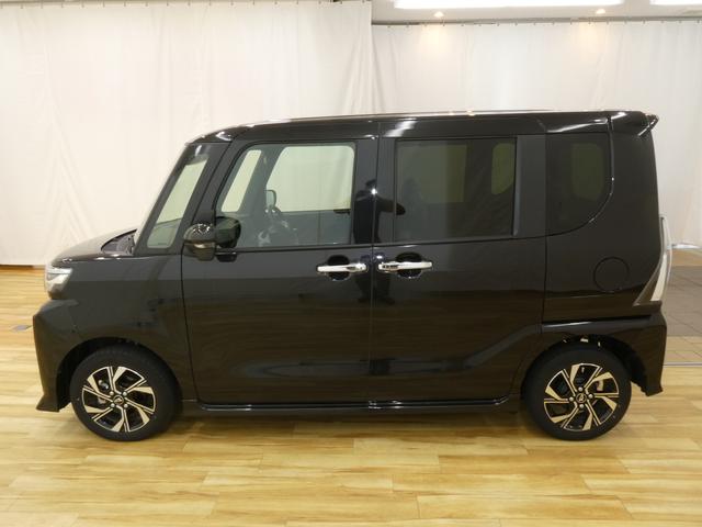 タントカスタムＸ　／４ＷＤ／オーディオレス／バックカメラ／両側電動車線逸脱防止　誤発進抑制装置　Ｂカメラ　両側自動ドア　オートハイビーム　ＬＥＤヘッドライト　電格ミラー　４ＷＤ　Ａライト　キーフリー　盗難防止装置　ＡＷ　スマートキー　記録簿　アイドリングＳＴＯＰ（富山県）の中古車