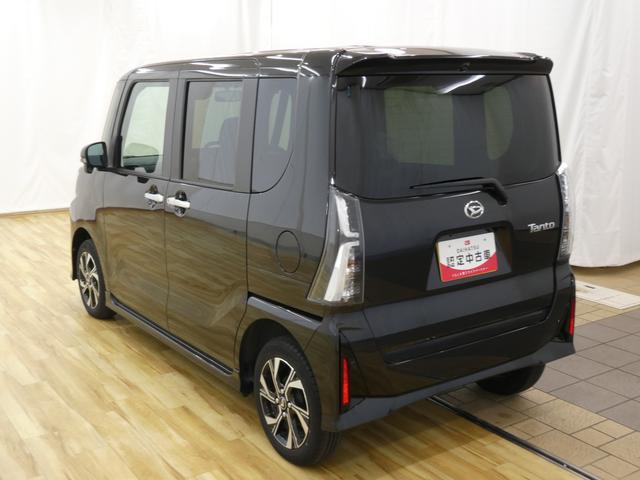 タントカスタムＸ　／４ＷＤ／オーディオレス／バックカメラ／両側電動車線逸脱防止　誤発進抑制装置　Ｂカメラ　両側自動ドア　オートハイビーム　ＬＥＤヘッドライト　電格ミラー　４ＷＤ　Ａライト　キーフリー　盗難防止装置　ＡＷ　スマートキー　記録簿　アイドリングＳＴＯＰ（富山県）の中古車
