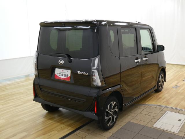 タントカスタムＸ　／４ＷＤ／オーディオレス／バックカメラ／両側電動車線逸脱防止　誤発進抑制装置　Ｂカメラ　両側自動ドア　オートハイビーム　ＬＥＤヘッドライト　電格ミラー　４ＷＤ　Ａライト　キーフリー　盗難防止装置　ＡＷ　スマートキー　記録簿　アイドリングＳＴＯＰ（富山県）の中古車