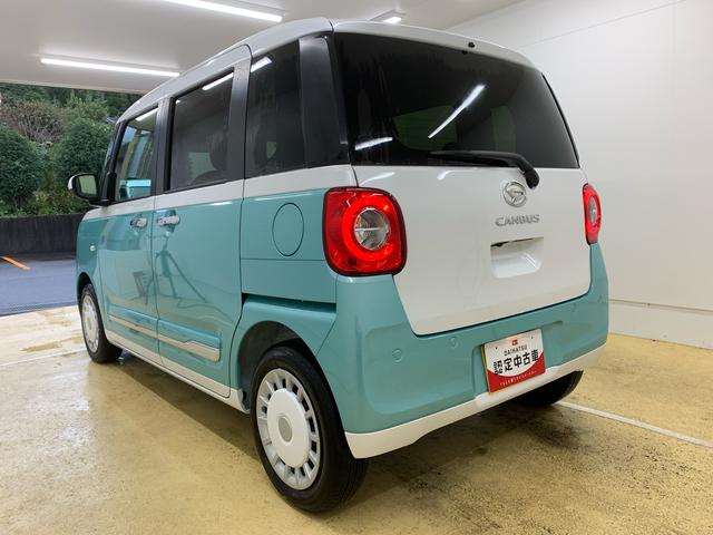 ムーヴキャンバスストライプスＧまごころ保証１年付き　記録簿　取扱説明書　オートマチックハイビーム　衝突被害軽減システム　スマートキー　レーンアシスト　エアバッグ　エアコン　パワーステアリング　パワーウィンドウ　ＡＢＳ（静岡県）の中古車