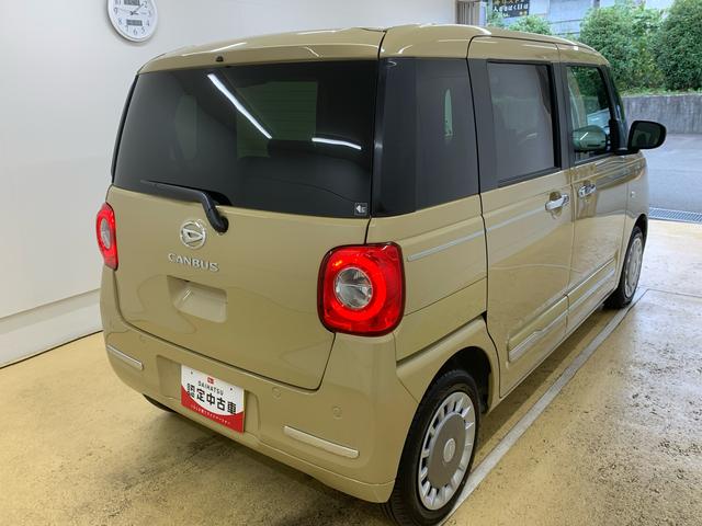 ムーヴキャンバスセオリーＧターボ　ディスプレイオーディオ　保証付きまごころ保証１年付き　記録簿　取扱説明書　バックカメラ　オートマチックハイビーム　衝突被害軽減システム　スマートキー　ターボ　レーンアシスト　エアバッグ　エアコン　パワーステアリング　パワーウィンドウ（静岡県）の中古車