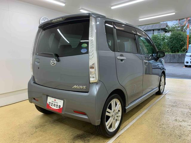 ムーヴカスタム　ＲＳ　タイヤ新品保証付き　記録簿　取扱説明書　スマートキー　アルミホイール　ターボ　ワンオーナー　エアバッグ　エアコン　パワーステアリング　パワーウィンドウ　ＣＤ　ＡＢＳ（静岡県）の中古車