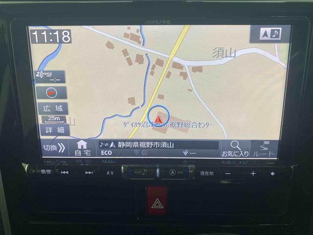 トールカスタムＧ　ターボ　ＳＡII　後席モニター　保証付きナビ　ＥＴＣ（静岡県）の中古車