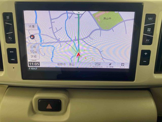 ムーヴキャンバスＸリミテッド　ＳＡII　タイヤ新品　保証付きナビ　バックカメラ（静岡県）の中古車