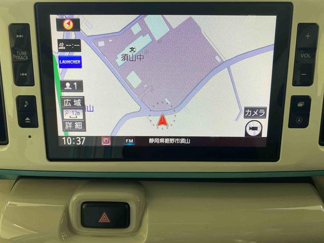 ムーヴキャンバスＧメイクアップリミテッド　ＳＡIII　ナビまごころ保証１年付き　記録簿　取扱説明書　ドラレコ　バックカメラ　衝突被害軽減システム　スマートキー　オートマチックハイビーム　レーンアシスト　ワンオーナー　エアバッグ　エアコン　パワーステアリング（静岡県）の中古車