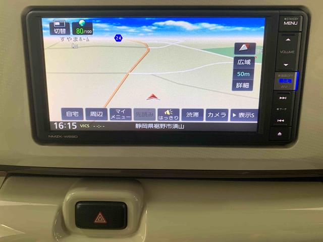 ムーヴキャンバスＸメイクアップリミテッド　ＳＡIII　タイヤ新品　保証付きまごころ保証１年付き　記録簿　取扱説明書　スマートキー　ＥＴＣ　エアバッグ　エアコン　パワーステアリング　パワーウィンドウ　ＡＢＳ　ナビ　バックカメラ（静岡県）の中古車