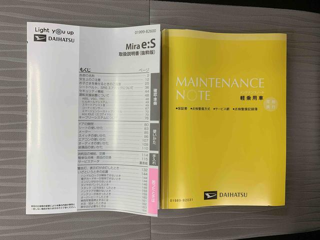 ミライースL SAIII 保証付きまごころ保証1年付き 記録簿 取扱説明書 衝突被害軽減システム キーレスエントリー オートマチックハイビーム レーンアシスト ワンオーナー エアバッグ エアコン パワーステアリング パワーウィンドウ(静岡県)の中古車