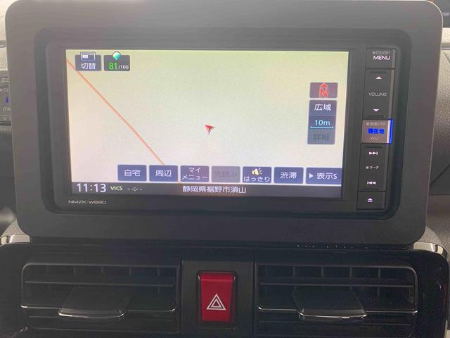 タントカスタムＸ　タイヤ新品　保証付きナビ　ＥＴＣ　バックカメラ（静岡県）の中古車