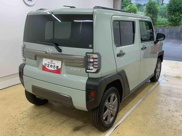 タフトG ダーククロムベンチャー オーディオレス 保証付きまごころ保証(納車日から1年・走行距離無制限) 衝突被害軽減ブレーキ キーフリー LEDヘッドライト LEDフォグランプ バックカメラ シートヒーター 電動パーキングブレーキ(静岡県)の中古車