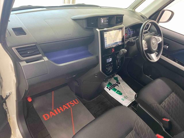 トールカスタムＧ　ターボ　ＳＡIII　タイヤ新品　ナビ　ＥＴＣまごころ保証（納車日から１年・走行距離無制限）付き　９インチ純正ナビ　ＥＴＣ　ドラレコ　パノラマモニター　オートエアコン　アルミホイール　キーフリー　電動格納ドアミラー　両側電動スライドドア（静岡県）の中古車