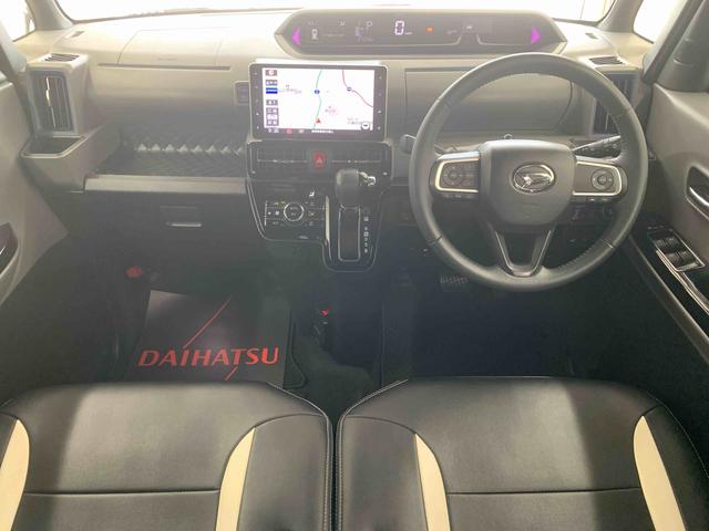 タントカスタムＲＳセレクション　純正９インチナビ　バックカメラまごころ保証（納車日から１年・走行距離無制限）付き　純正９インチナビ　バックカメラ　ＥＴＣ　ドラレコ　キーフリー　オートエアコン　ターボ　シートヒーター　両側電動スライドドア　純正シートカバー（静岡県）の中古車