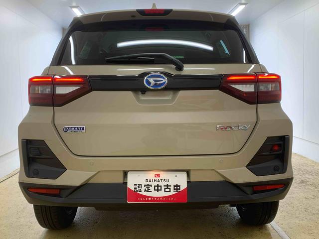 ロッキープレミアムＧ　ＨＥＶ　元社用車　９型ディスプレイバックカメラまごころ保証（納車日から１年・走行距離無制限）付き　９インチスマホ連携ディスプレイオーディオ　バックカメラ　シリーズ式ハイブリッド　オートエアコン　シートヒーター　電動パーキングブレーキ（静岡県）の中古車