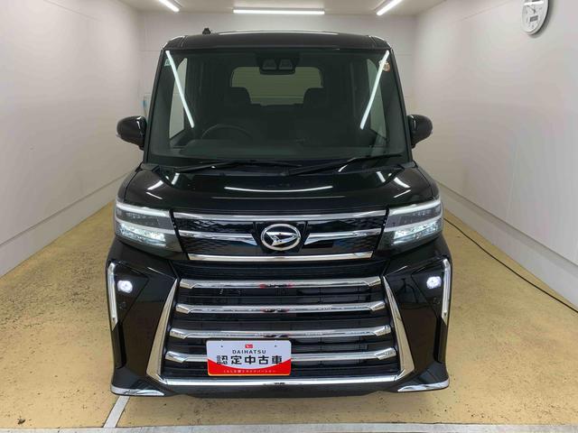 タントカスタムＲＳ　ターボ　９型ディスプレイ　バックモニターまごころ保証（納車日から１年・走行距離無制限）付き　元当社社用車　ターボ　９インチスマホ連携ディスプレイオーディオ　バックカメラ　メッキパック装着　オートエアコン　シートヒーター　キーフリー（静岡県）の中古車