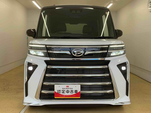 タントカスタムＲＳ　ターボ　９型ディスプレイ　バックモニターまごころ保証（納車日から１年・走行距離無制限）付き　元試乗車　ターボ　９インチスマホ連携ディスプレイオーディオ　バックカメラ　メッキパック　オートエアコン　シートヒーター　キーフリー　両側電動スライド（静岡県）の中古車