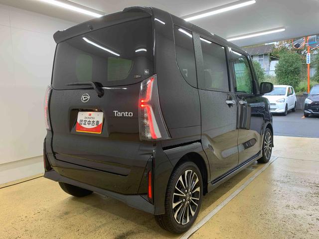 タントカスタムＲＳ　元社用車　ターボ　９型ディスプレイオーディオまごころ保証（納車日から１年・走行距離無制限）付き　元社用車　ターボ　９インチスマホ連携ディスプレイオーディオ　バックカメラ　オートエアコン　シートヒーター　キーフリー　衝突被害軽減ブレーキ（静岡県）の中古車