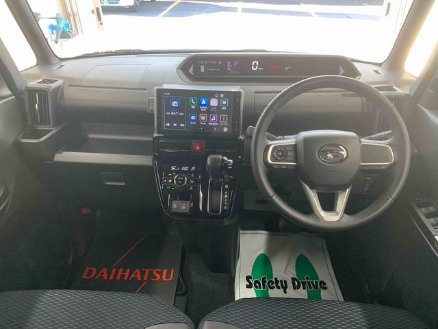 タント 中古車 カスタムＲＳ　元試乗車　９型ディスプレイオーディオまごころ保証（納車日から１年・走行距離無制限）付き　ターボ　９インチスマホ連携ディスプレイオーディオ　バックカメラ　メッキパック　オートエアコン　キーフリー　両側スライドドア　シートヒーター
