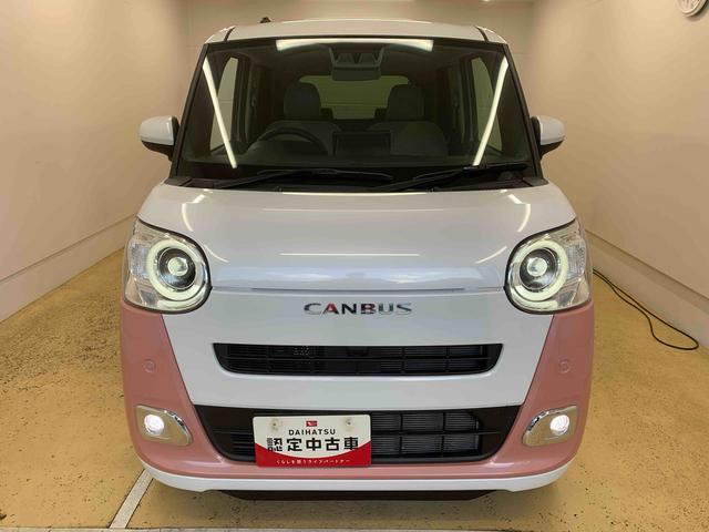 ムーヴキャンバスストライプスＧ　元社用車　ディスプレイオーディオバックカメラまごころ保証（納車日から１年・走行距離無制限）付き　９インチスマホ連携ディスプレイオーディオ　バックカメラ　両側電動スライドドア　オートエアコン　シートヒーター　キーフリー　ＬＥＤヘッドライト（静岡県）の中古車